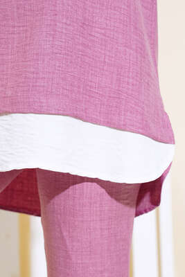 Garnili İkili Takım Gül Kurusu - Thumbnail