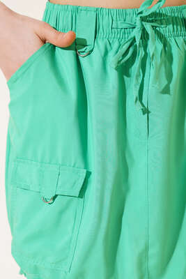 Cepli Paraşüt Etek Yeşil - Thumbnail