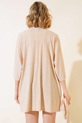 Kırınkıl Kimono Bej - Thumbnail