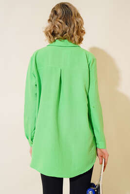Tek Cepli Salaş Gömlek Yeşil - Thumbnail