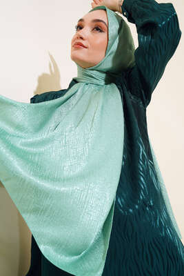 Pazarium - Desenli Jakar Melisa Şal Benetton - 103