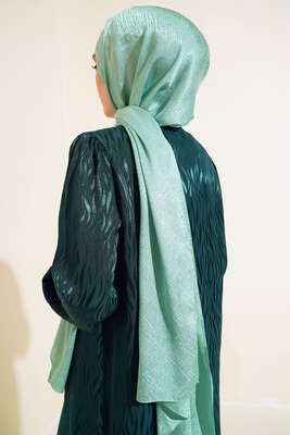 Desenli Jakar Melisa Şal Benetton - 103 - Thumbnail