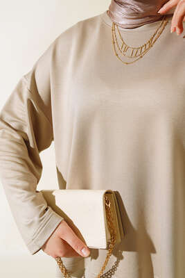 Etekli Takım Bej - Thumbnail