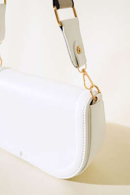 Baget El Çantası Beyaz - Thumbnail