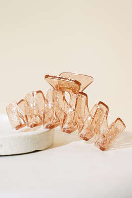 Parlak Zikzak Mandal Toka Kahve - Thumbnail