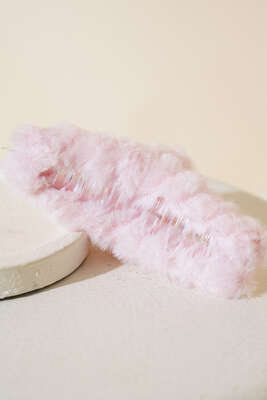 Peluş Mandal Toka Toz Pembe - Thumbnail