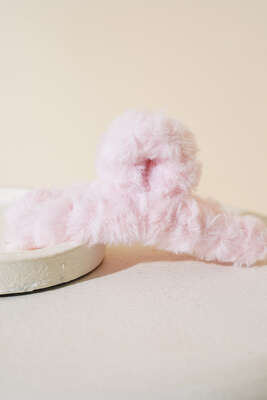 Peluş Mandal Toka Toz Pembe - Thumbnail