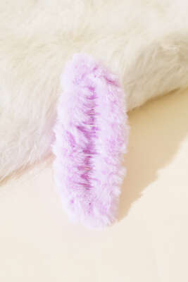 Peluş Mandal Toka Lila - Thumbnail