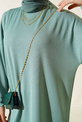 Fitilli İkili Takım Çağla Yeşili - Thumbnail