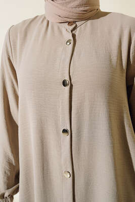 Hakim Yaka Metal Düğmeli Takım Taş - Thumbnail