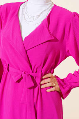 Belden Bağlamalı Kap Fuşya - Thumbnail