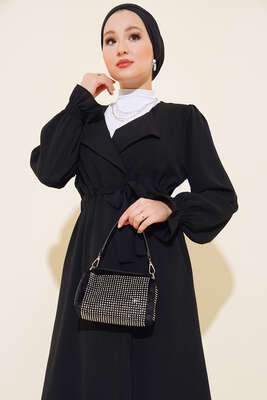 Belden Bağlamalı Kap Siyah - Thumbnail