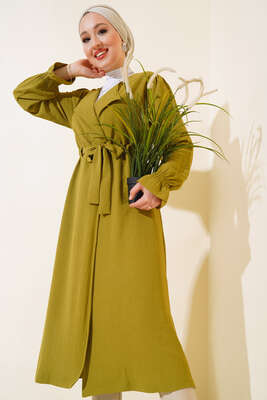 Belden Bağlamalı Kap Yağ Yeşili - Thumbnail