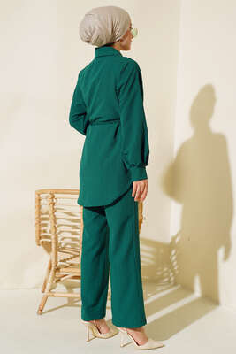 İpli Bürümcük Takım Zümrüt - Thumbnail