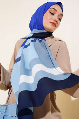 Pazarium - Kalın Çizgili Medine Şal Saks