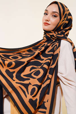 Pazarium - Dijital Medine Şal Siyah Camel