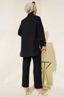 Basic Keten İkili Takım Siyah - Thumbnail