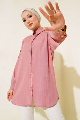 Kol Apoletli Gömlek Pudra - Thumbnail