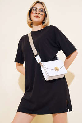 Uzun T-Shirt Siyah - Thumbnail