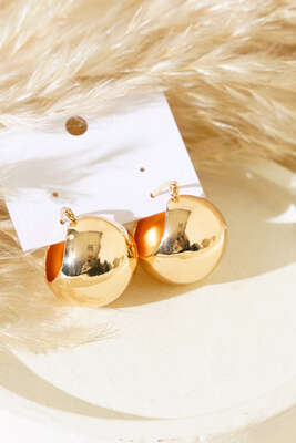 Bombeli Basic Küpe Gold - Thumbnail