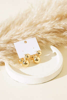 Pazarium - Toplu Halka Küpe Gold