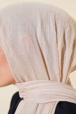 Organik Bambu Kraş Şal Vanilya -67 - Thumbnail