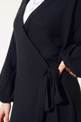 Yandan Bağlamalı Salaş İkili Takım Siyah - Thumbnail