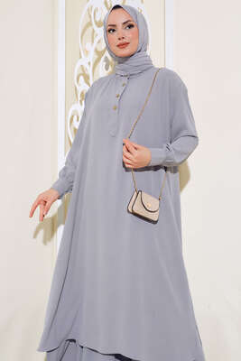 Ayrobin Salaş İkili Takım Gri - Thumbnail