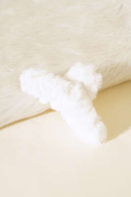 Peluş Mandal Toka Ekru - Thumbnail