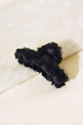 Peluş Mandal Toka Siyah - Thumbnail