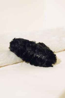 Peluş Mandal Toka Siyah - Thumbnail