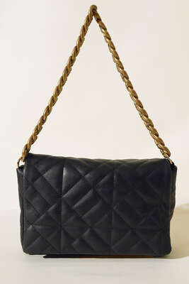 Kapitone Model Çanta Siyah - Thumbnail