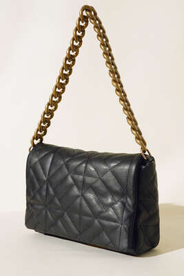 Kapitone Model Çanta Siyah - Thumbnail