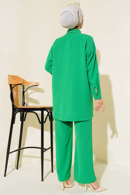 Taş Şerit Detaylı İkili Takım Benetton - Thumbnail