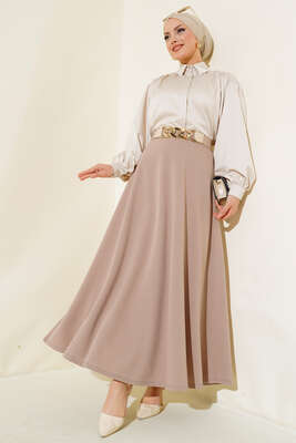 Kloş Model Etek Vizon - Thumbnail