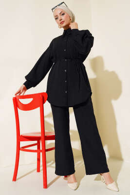 Pazarium - İpli Bürümcük Takım Siyah