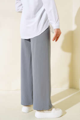 Ayrobin Bel Lastikli Pantolon Kayrak Grisi - Thumbnail