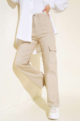 Cepli Kargo Pantolon Latte - Thumbnail