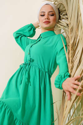 Bel Tünelli Patlı Elbise Benetton - Thumbnail