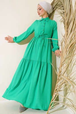 Bel Tünelli Patlı Elbise Benetton - Thumbnail