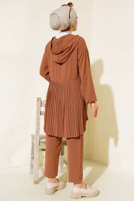 Arkası Pileli Ayrobin İkili Takım Taba - Thumbnail