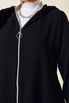 Arkası Pileli Ayrobin İkili Takım Siyah - Thumbnail