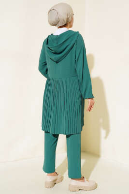 Arkası Pileli Ayrobin İkili Takım Petrol - Thumbnail