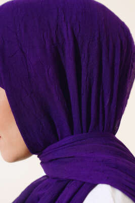 Organik Bambu Kraş Şal Menekşe - Thumbnail