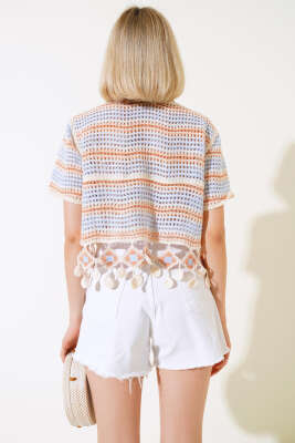 File Dantelli Bluz Oranj - Thumbnail