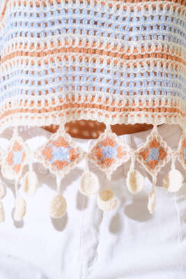 File Dantelli Bluz Oranj - Thumbnail