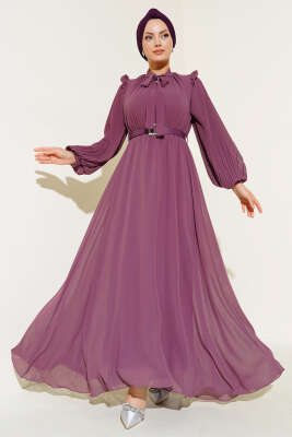 	 Kolları Piliseli Elbise Galibarda - Thumbnail