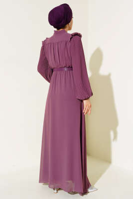 	 Kolları Piliseli Elbise Galibarda - Thumbnail