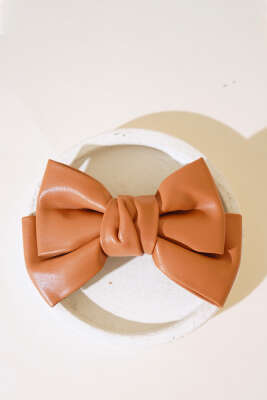 Deri Fiyonk Toka Camel - Thumbnail