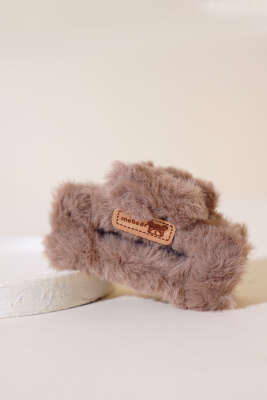 Figürlü Peluş Mandal Toka Vizon - Thumbnail